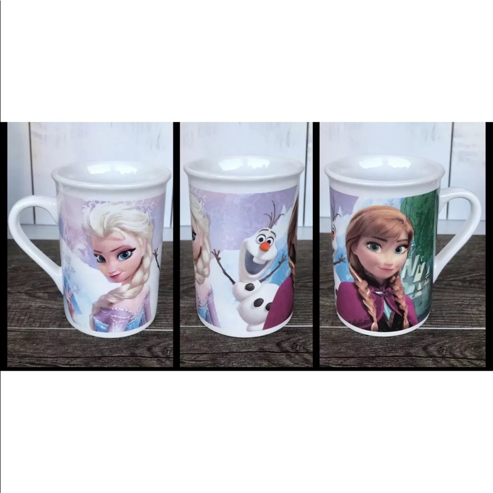 Disney Frozen Princess Elsa Anna Olaf Mug - 2014 -